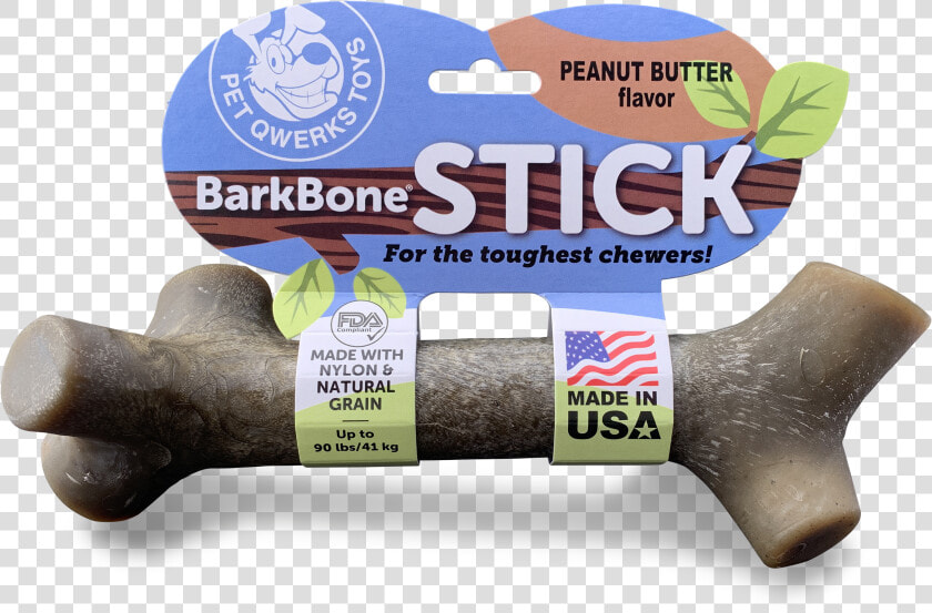 Pet Qwerks Barkbone Stick Peanut Butter Flavored Durable   Pet Qwerks Barkbone Stick Peanut Butter  HD Png DownloadTransparent PNG