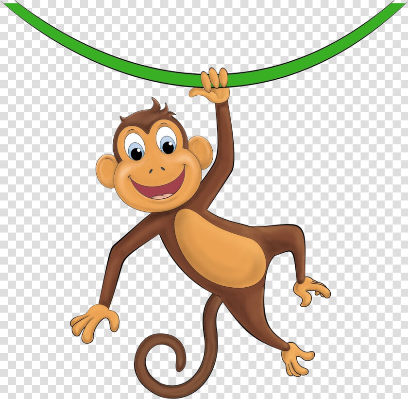 Monkey Hanging Baby Clipart Free Clip Art Images Transparent   Hanging Monkey Clipart  HD Png DownloadTransparent PNG