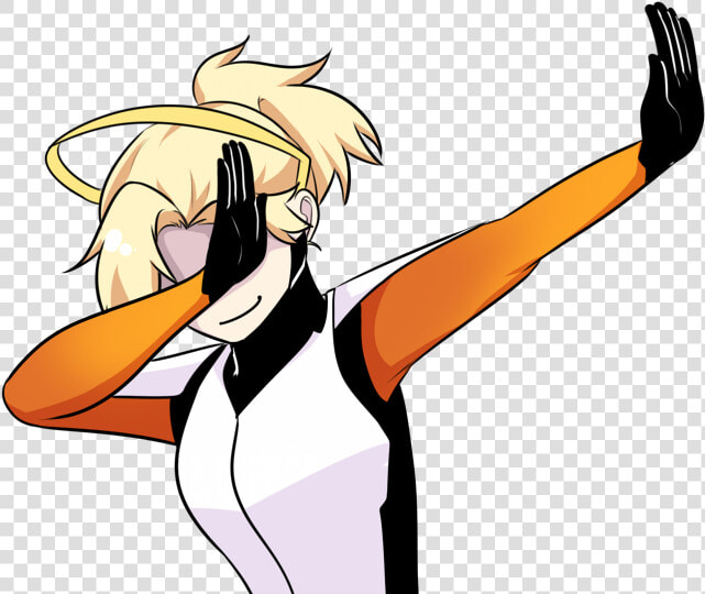 “everyone Needs A Dabbing Mercy ”   Mercy Overwatch Dabbing  HD Png DownloadTransparent PNG
