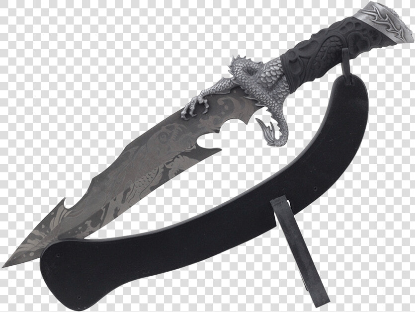 Skeletal Sea Dragon Dagger   Hunting Knife  HD Png DownloadTransparent PNG