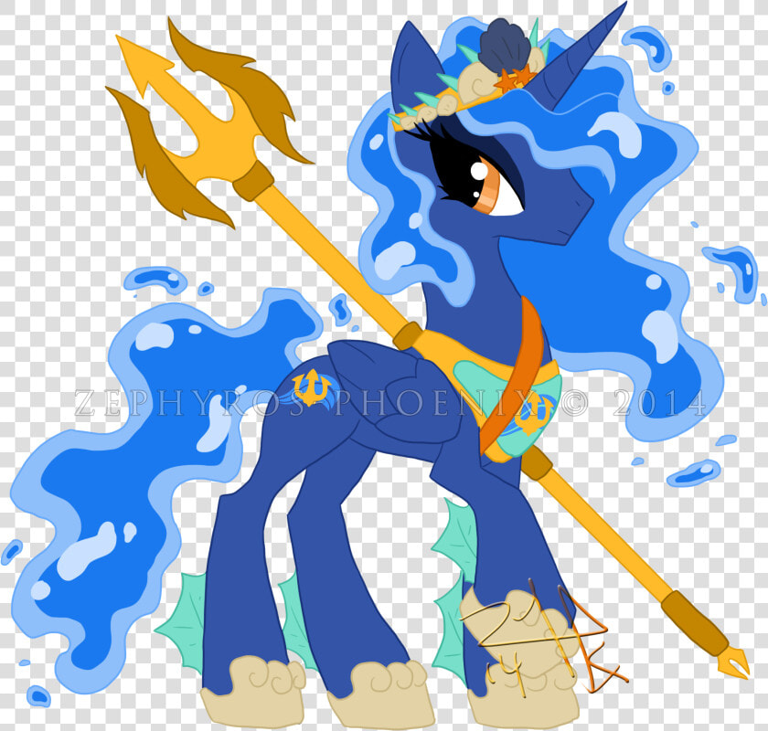 Transparent Neptune God Png   My Little Pony Princess Neptune  Png DownloadTransparent PNG
