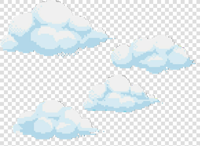  clouds  gothic  hearts  transparent  cyber  background   8 Bit Clouds Transparent  HD Png DownloadTransparent PNG