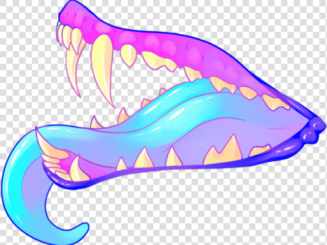 Fangs Clipart Tumblr Transparent   Drawing Of Fangs  HD Png DownloadTransparent PNG