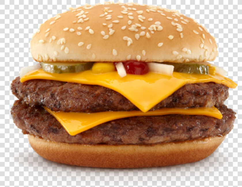 Transparent Quarter Pounder Png   Double Quarter Pounder With Cheese  Png DownloadTransparent PNG