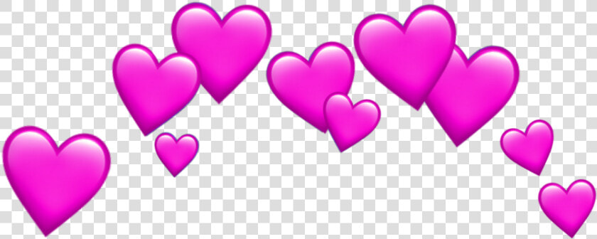  pink  heart  tumblr  hearts  sticker  emojis  iphoneemoji   Blue Heart Crown Transparent  HD Png DownloadTransparent PNG