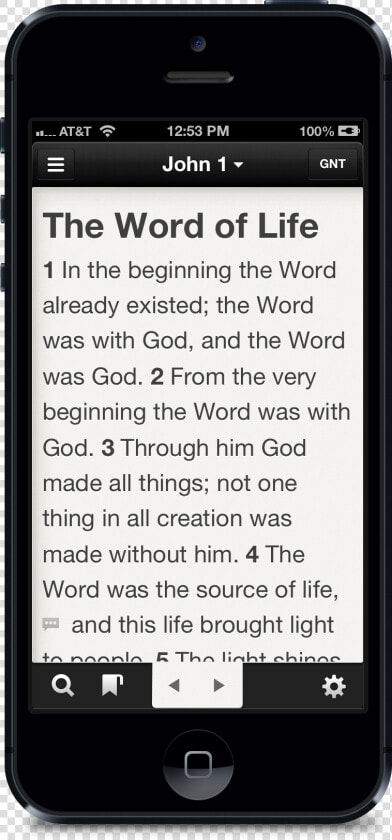 Iphone bible   Bible App On Phone  HD Png DownloadTransparent PNG