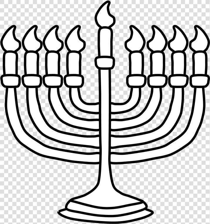 Hanukkah Png Photos   Hanukkah Images Black And White  Transparent PngTransparent PNG