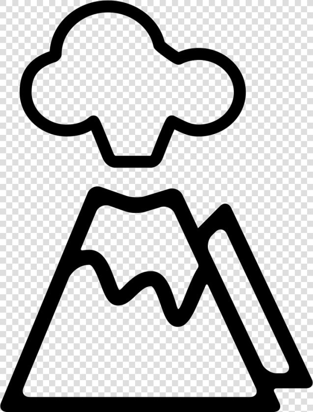 Erupting Volcano   Black And White Volcano Png  Transparent PngTransparent PNG
