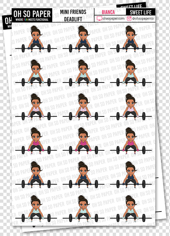 Mini Friends Deadlift   Girl  HD Png DownloadTransparent PNG