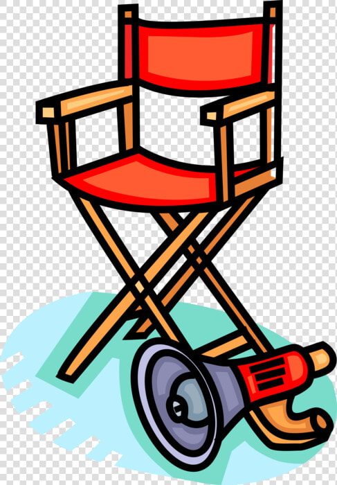 Vector Illustration Of Hollywood Motion Picture Movie   Clip Art Director  HD Png DownloadTransparent PNG