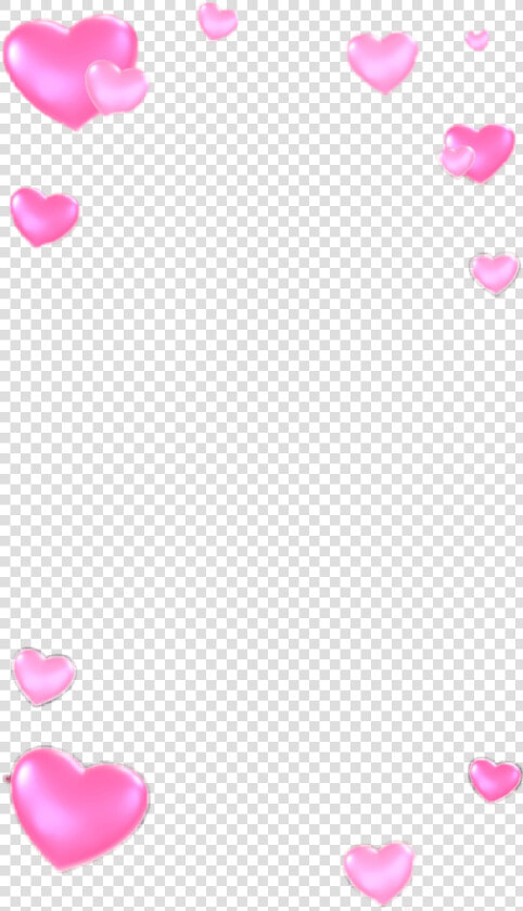 snapchat  filter  hearts  pink   Pink Hearts Snapchat Filter  HD Png DownloadTransparent PNG