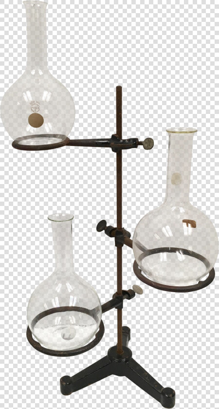 Antique Chemistry Lab Stand With Glass Beakers   Antique Glass Chemistry Set  HD Png DownloadTransparent PNG