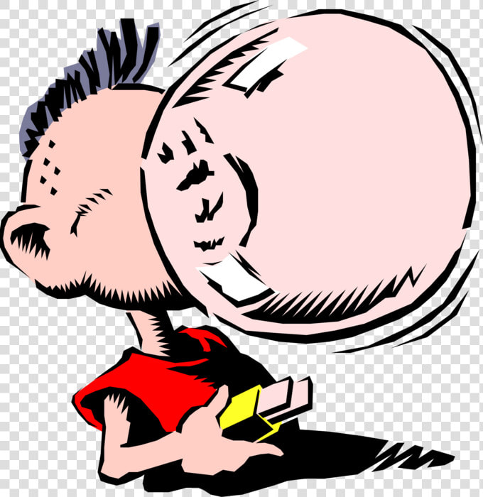 Vector Illustration Of Boy Blows Bubble With Chewing  HD Png DownloadTransparent PNG