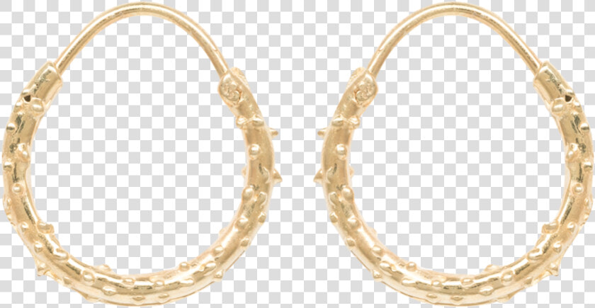 14kt Gold Diamond Cut Hoop Earrings  HD Png DownloadTransparent PNG