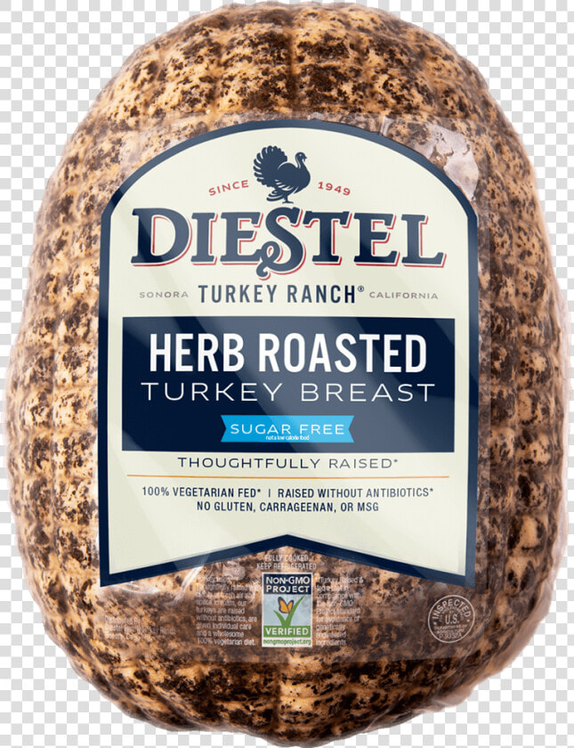 17 Delibulk Turkeybreast Herbedroasted Nongmo Rendering   Diestel Pastrami Turkey  HD Png DownloadTransparent PNG
