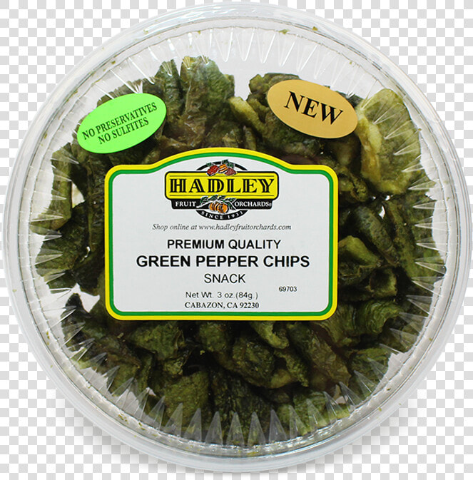Green Pepper Chips   Hadley Fruit Orchards  HD Png DownloadTransparent PNG