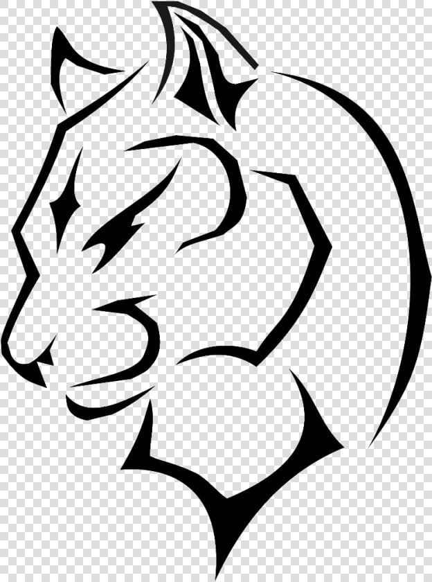 Llama Face Drawing   Animal Drawing Black Panther  HD Png DownloadTransparent PNG