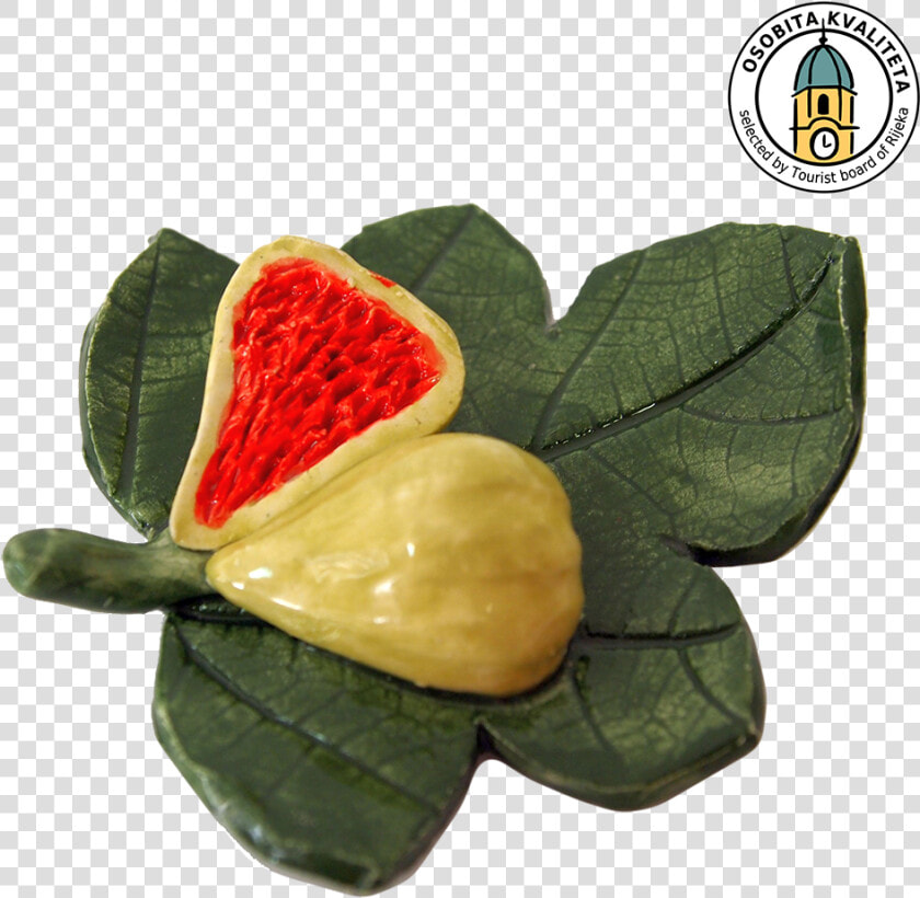 Fig Leaf With A Fig   Magnet Suvenir Rijeka  HD Png DownloadTransparent PNG