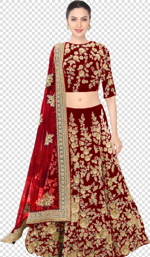 Red Bridal Lehenga Png Image Download   Indian Wedding Dresses For Mother And Daughter  Transparent PngTransparent PNG