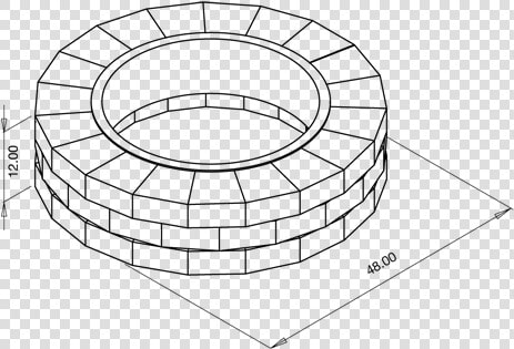 Grand Fire Pit Kit   Fire Pit Size  HD Png DownloadTransparent PNG