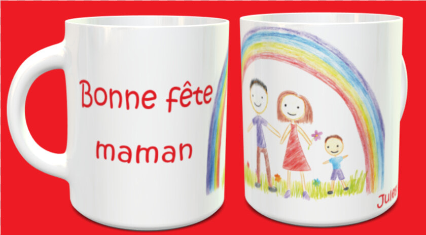 Tasse Bonne Fête Maman   Label  HD Png DownloadTransparent PNG