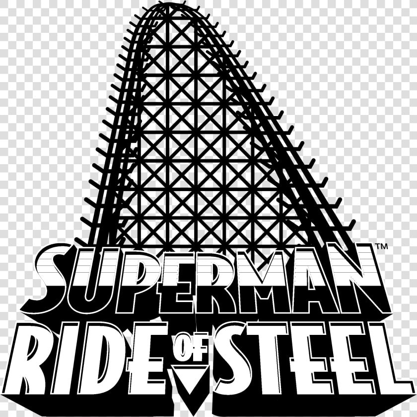 Superman Ride Of Steel Logo Black And White   Superman Ride Of Steel Logo  HD Png DownloadTransparent PNG