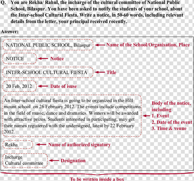 Format Of Note Writing  HD Png DownloadTransparent PNG