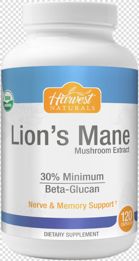 Lion S Mane Mushroom Capsules Harvest Naturals   Caffeine  HD Png DownloadTransparent PNG