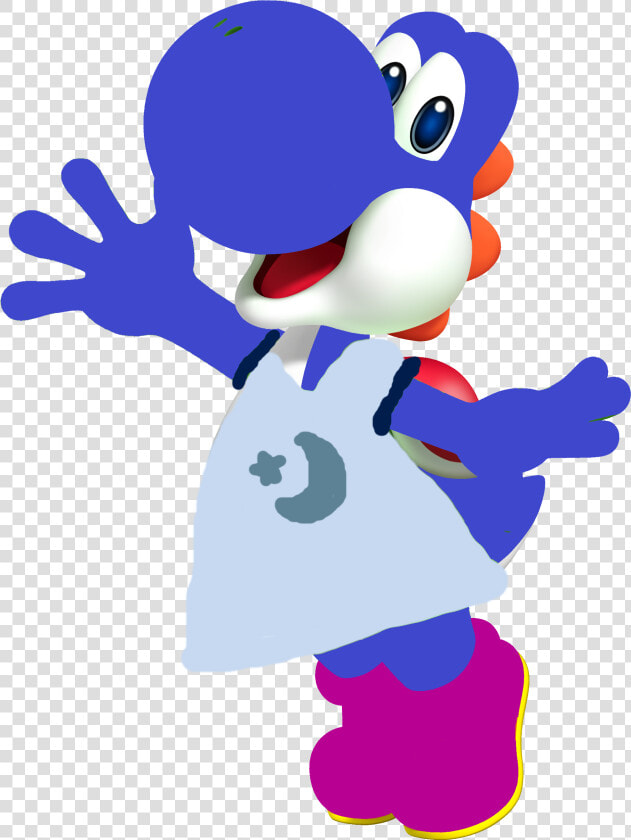 Blue Yoshi Pjs   Cartoon  HD Png DownloadTransparent PNG