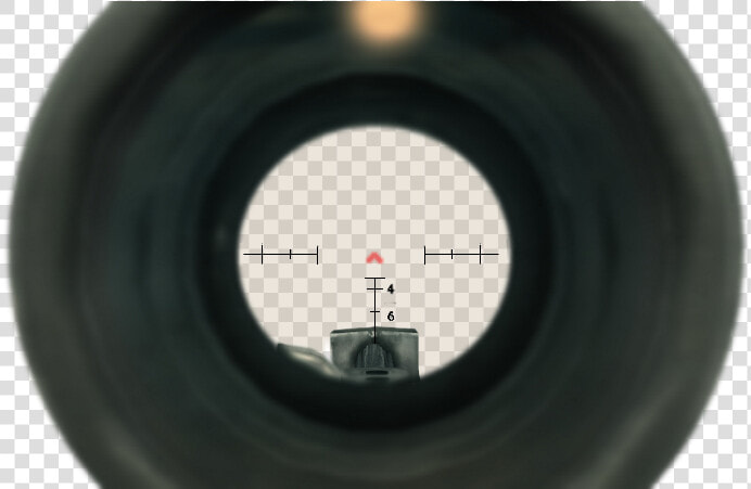 Image Barrett 50cal Acog Scope Ads Cod4 Png The Call   Circle  Transparent PngTransparent PNG