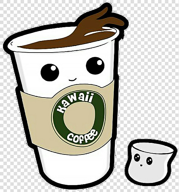 Transparent Cute Coffee Cup Clipart   Coffee Kawaii  HD Png DownloadTransparent PNG