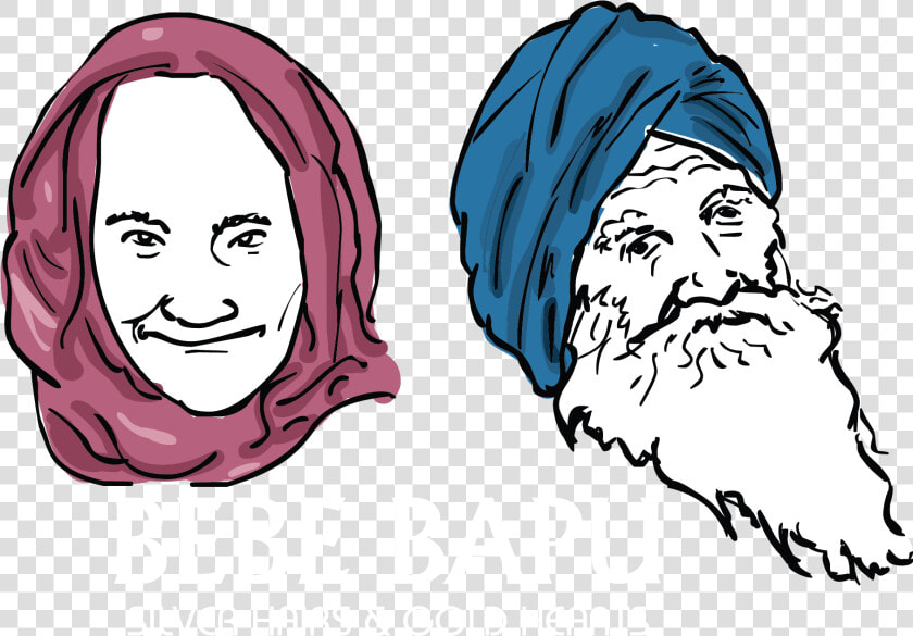 Turban Drawing Punjabi   Bebe Bapu Sticker Logo  HD Png DownloadTransparent PNG