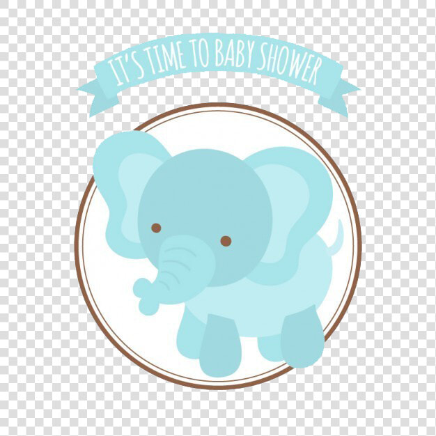 African Bush Elephant Infant Elephantidae Baby Shower  HD Png DownloadTransparent PNG