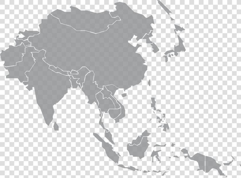 Transparent Map Of World Png   Southeast Asia Map Grey  Png DownloadTransparent PNG