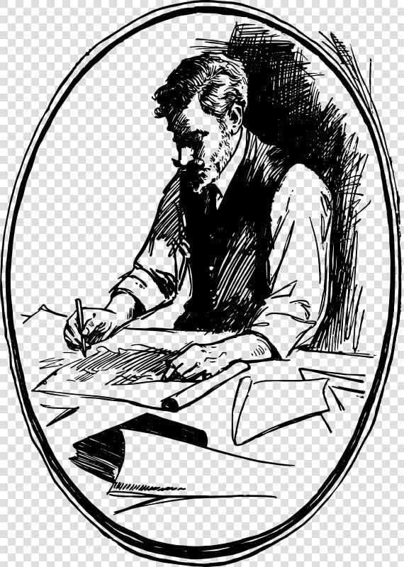 Drawing Of A Writer  HD Png DownloadTransparent PNG