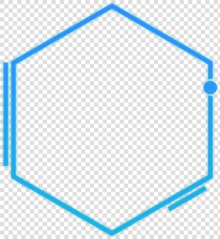  neon  glow  effect  neoneffect  polygon  border  geometric  HD Png DownloadTransparent PNG
