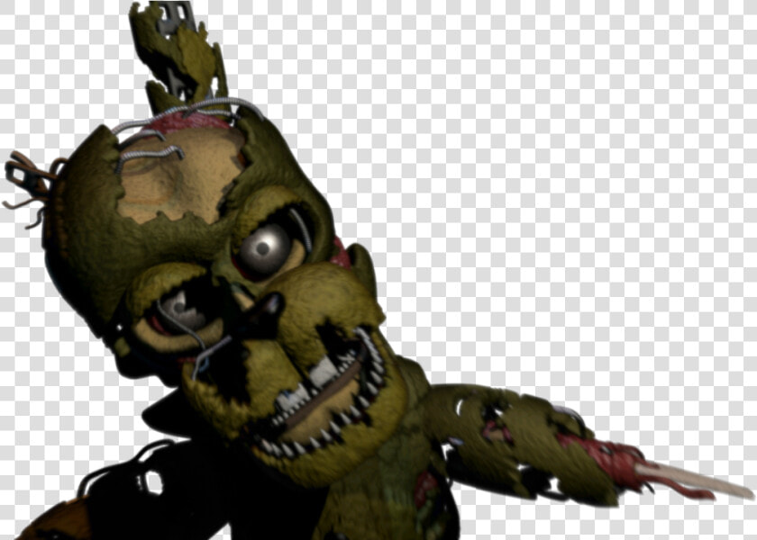 “so One Of Springtrap’s Arms Is Gone  And As We Can   Fnaf 6 Springtrap Jumpscare  HD Png DownloadTransparent PNG