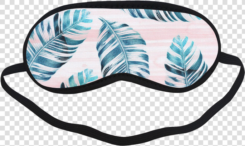 Tropical Leaves Sleeping Mask   Cartoon Cute Cartoon Sleeping Mask Transparent  HD Png DownloadTransparent PNG