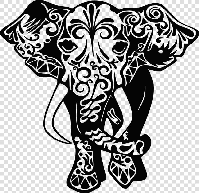 Elephants Svg Tribal   Mandala Svg Free Free Elephant  HD Png DownloadTransparent PNG
