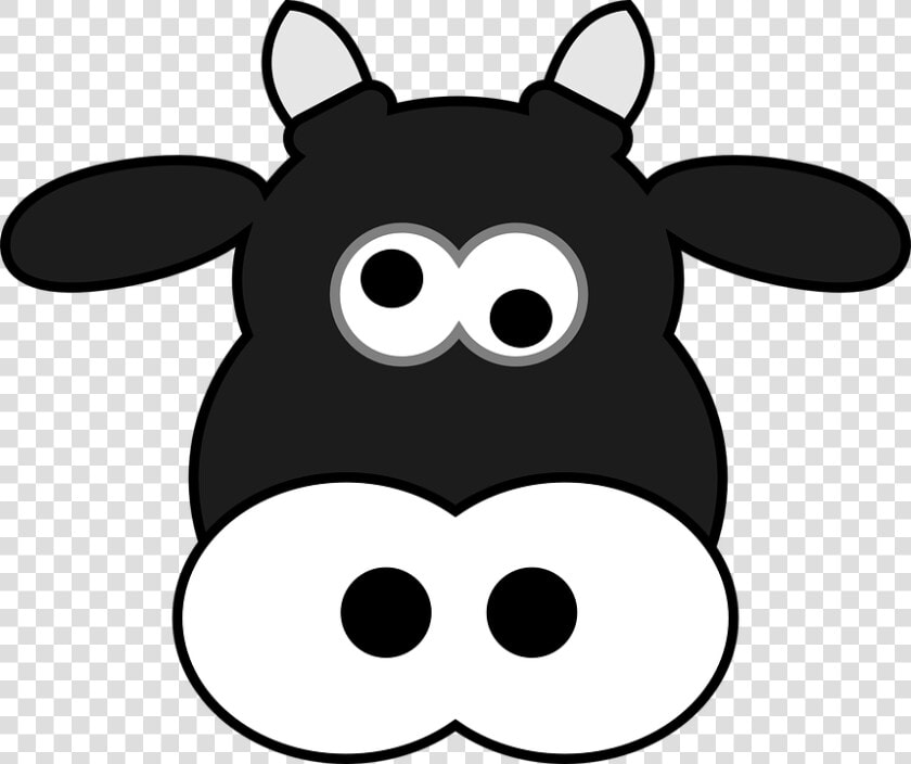 Milk Cow Milker Dairy   Funny Cow Face Cartoon  HD Png DownloadTransparent PNG