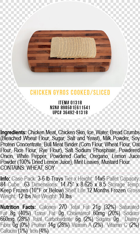 Corfu Gyro Slices Chicken   Bench  HD Png DownloadTransparent PNG