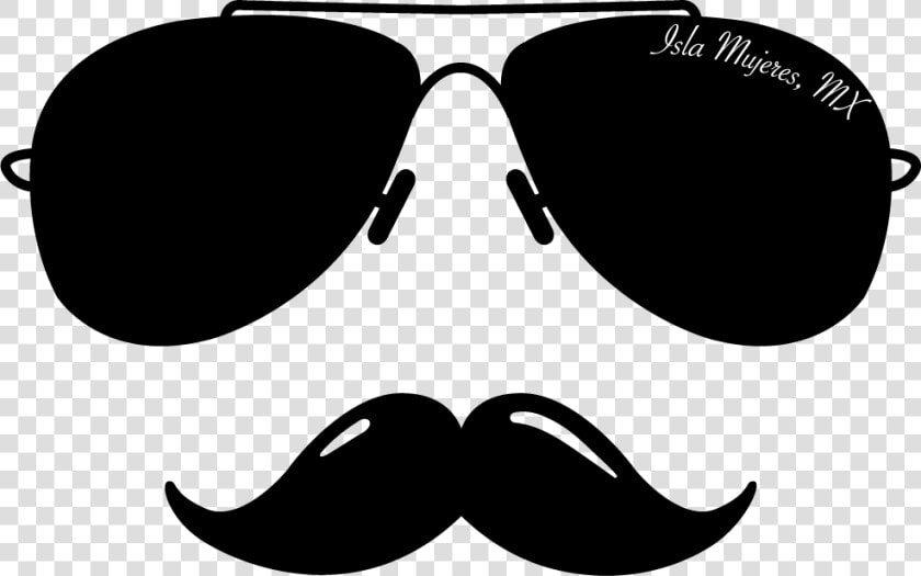Care line goggles black And White aviator Sunglass clip   Face With Mustache And Sunglasses  HD Png DownloadTransparent PNG