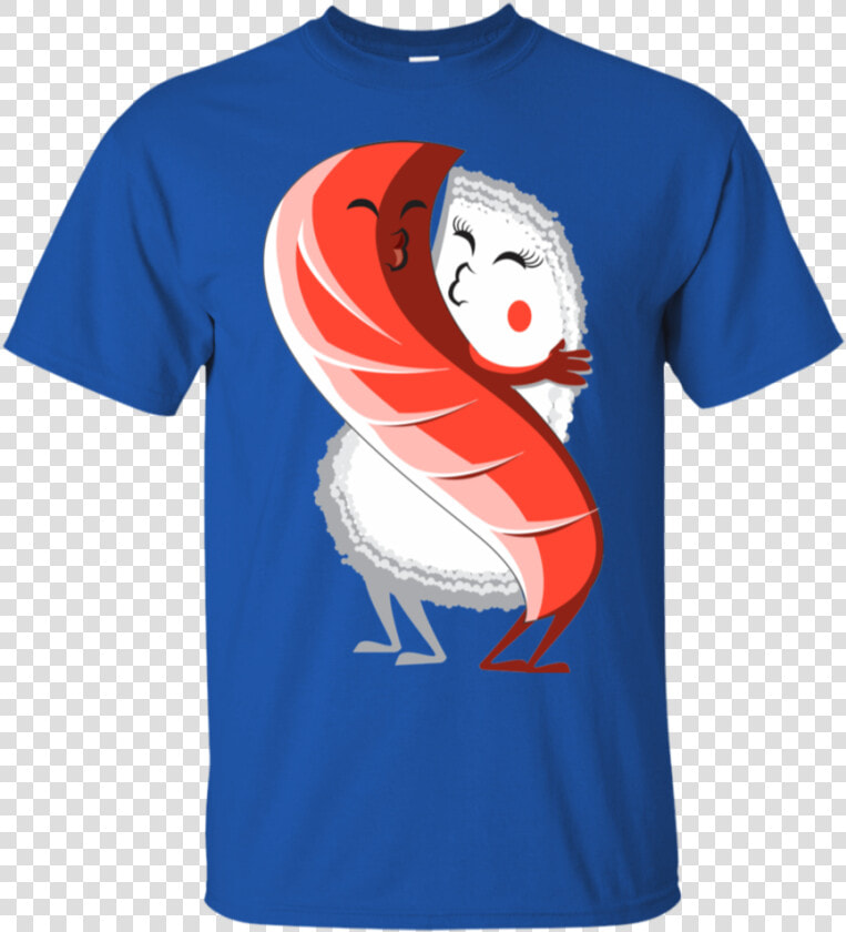 Sushi Hug Cute Kawaii Illustrative Graphic 100  Cotton   Oggy And The Cockroaches T Shirt  HD Png DownloadTransparent PNG