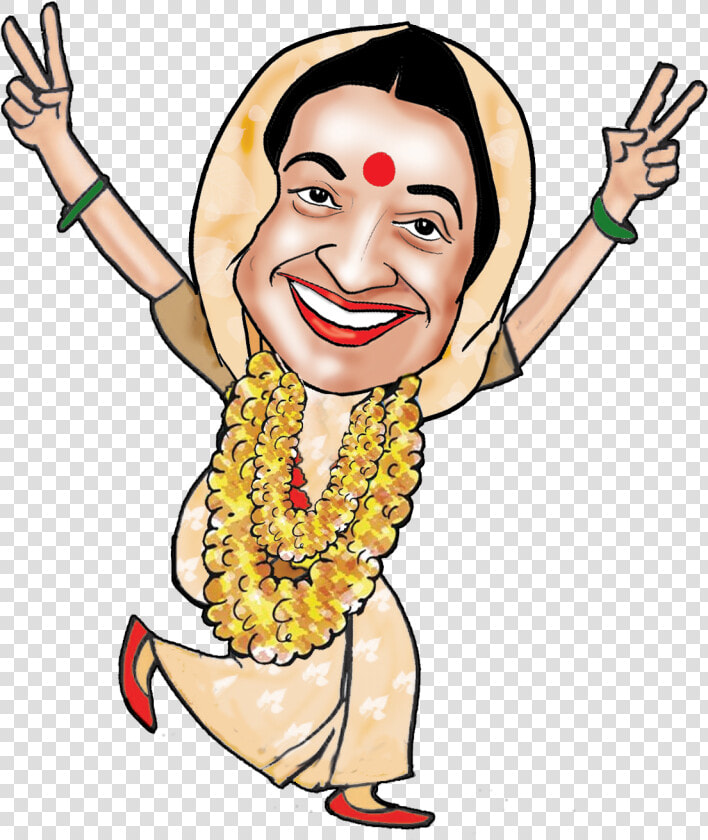 Transparent Caricature Png   Caricature Of Indira Gandhi  Png DownloadTransparent PNG