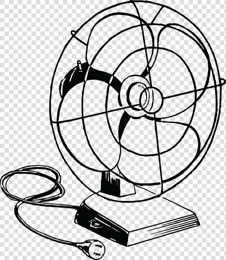 Electric Fan   Black And White Fan Clipart  HD Png DownloadTransparent PNG