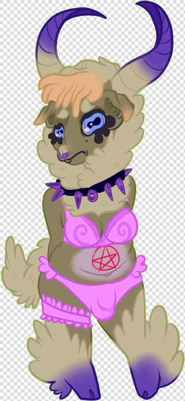 Baphomet Babe With No Name   Cartoon  HD Png DownloadTransparent PNG