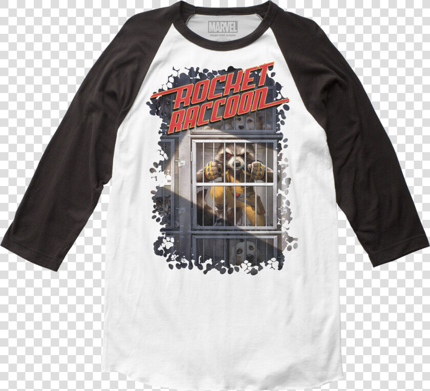 Rocket Raccoon Raglan Baseball Shirt  HD Png DownloadTransparent PNG