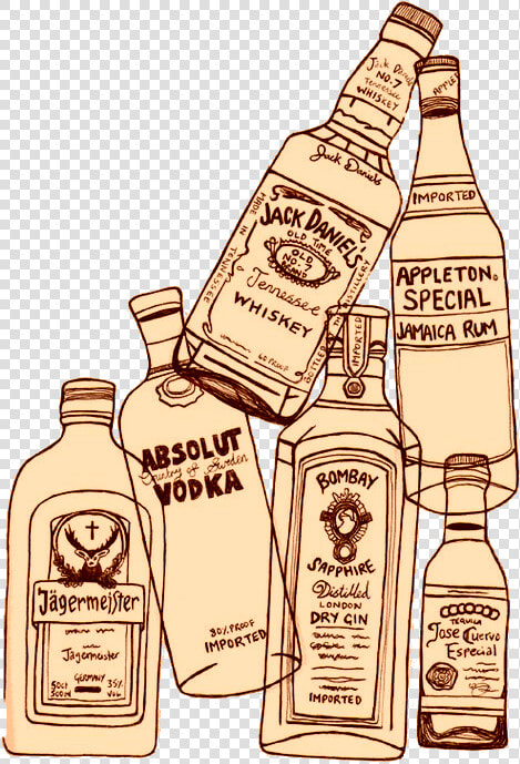 Alcohol Drawing   Png Download   Cool Drawings Of Alcohol  Transparent PngTransparent PNG