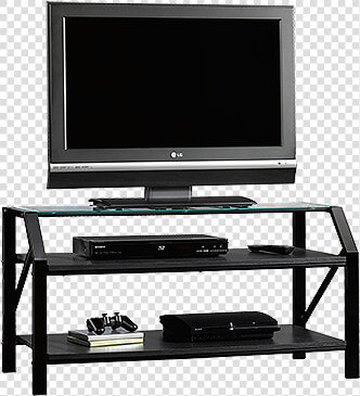 Steel Frame Casual Tv Stand In Black   Tv Stand  HD Png DownloadTransparent PNG