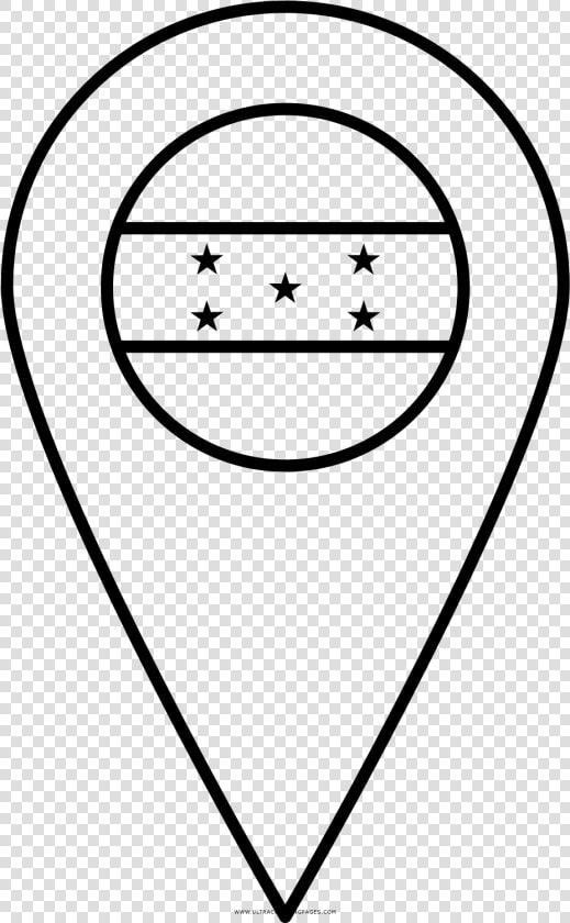 Honduras Coloring Page   Lebanon Flag Drawing Black And White  HD Png DownloadTransparent PNG